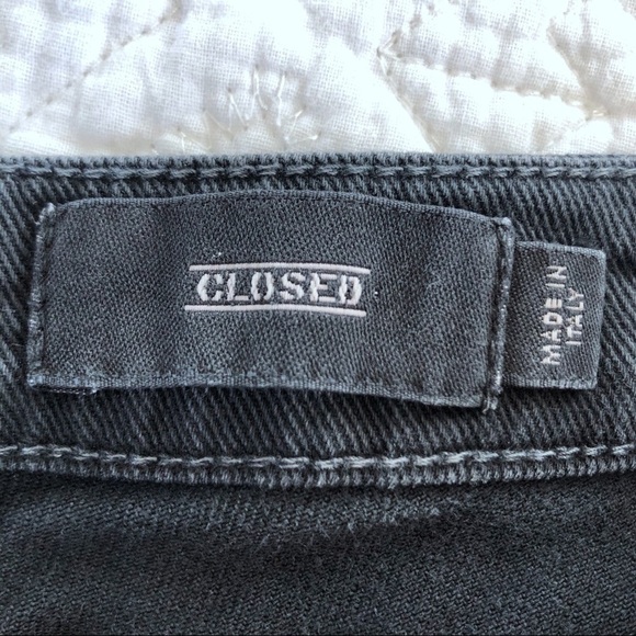 CLOSED Black Moto Skinny Jeans Made In Italy - Picture 5 of 10